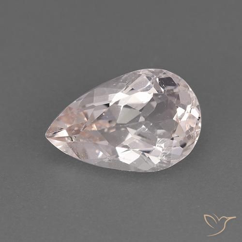 1.51ct Natural Rosa Flamingo Morganita, Formato de pêra, VS