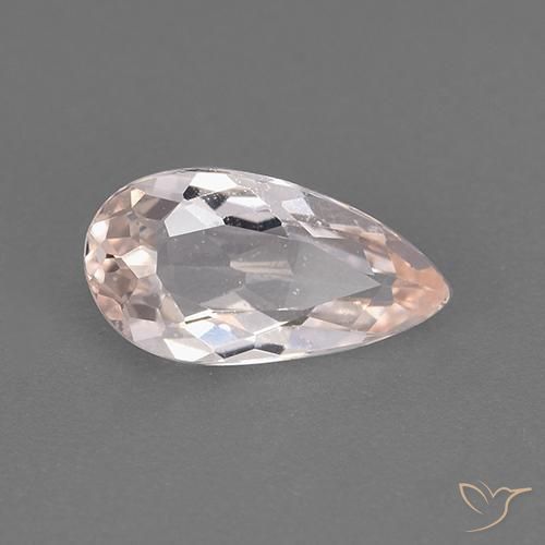 Morganita rosa médio Natural 0.97ct, Formato de pêra, VVS-VS