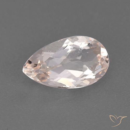 0.93ct Natural Luz rosa Morganita, Formato de pêra, VVS-VS