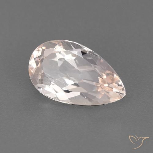 Morganita Luz rosa Natural 0.93ct, Formato de pêra, VVS-VS