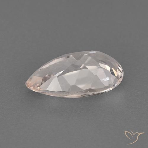 Morganita Luz rosa Natural 0.93ct, Formato de pêra, VVS-VS