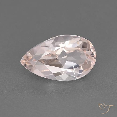 1.30ct Natural Tom Rosa Rosa Morganita, Formato de pêra, VS