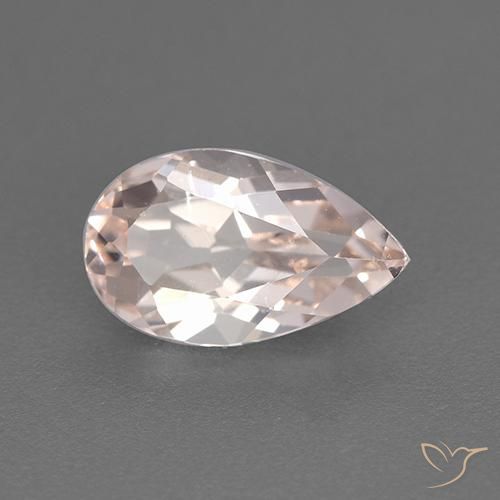Morganita Tom Rosa Rosa Natural 1.30ct, Formato de pêra, VS