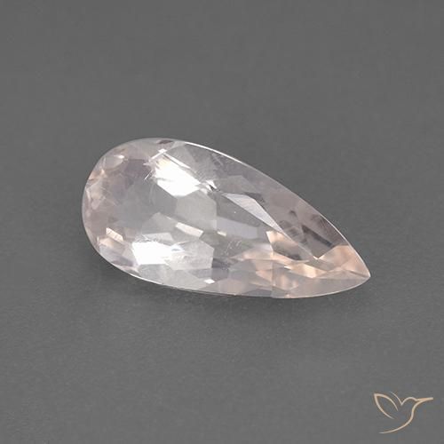 Morganita Luz rosa Natural 1.50ct, Formato de pêra, VS