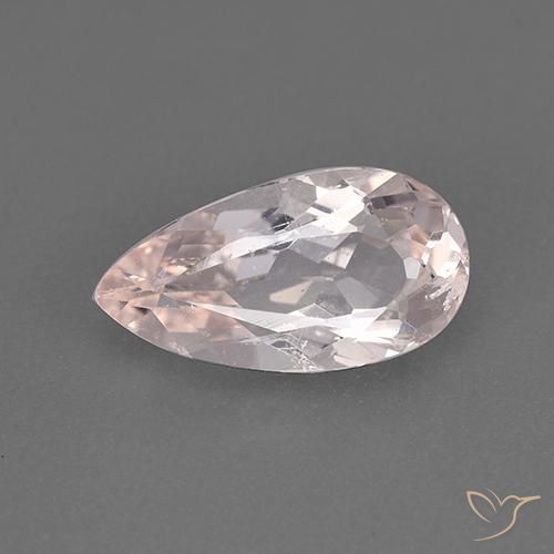 1,86 quilates de morganita rosa, corte de pera do Afeganistão de 11,8 x 6,3 mm, Photo A