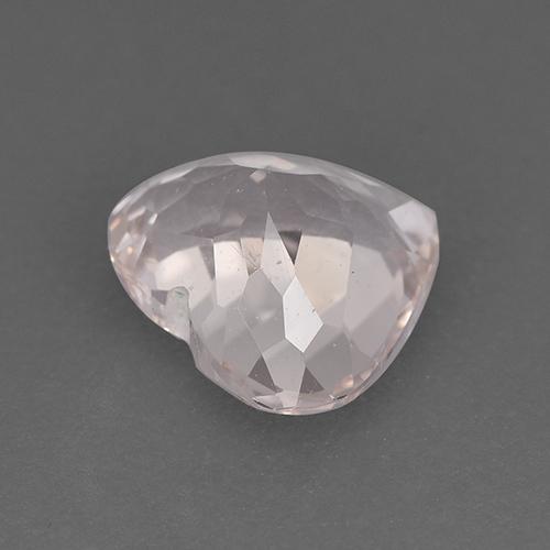 Morganita rosa natural 1,30ct, formato de coração, VS
