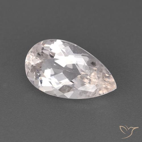 Morganita Luz rosa Natural 1.53ct, Formato de pêra, VS