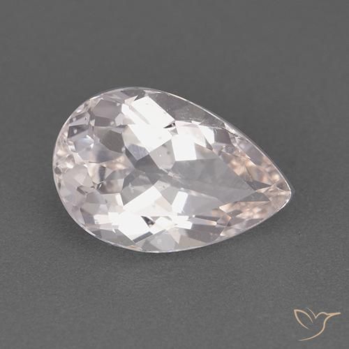 Morganita Luz rosa Natural 1.73ct, Formato de pêra, VS