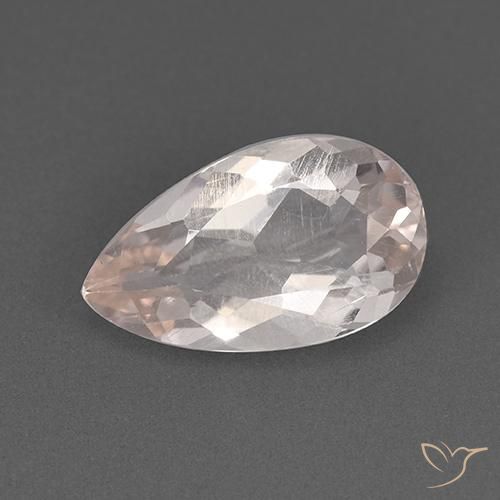 1.75ct Natural Rosa bem claro Morganita, Formato de pêra, VS