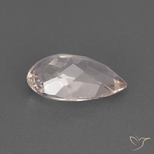 Morganita Rosa Flamingo Natural 1.37ct, Formato de pêra, VS