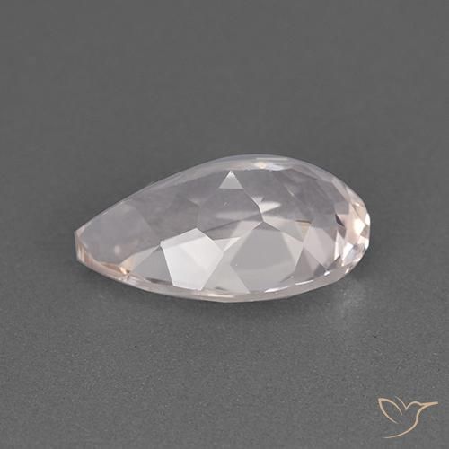 Morganita Rosa Flamingo Natural 1.42ct, Formato de pêra, VVS-VS