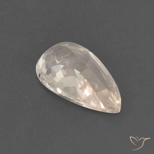Morganita Rosa salmão Natural 1.21ct, Formato de pêra, VS