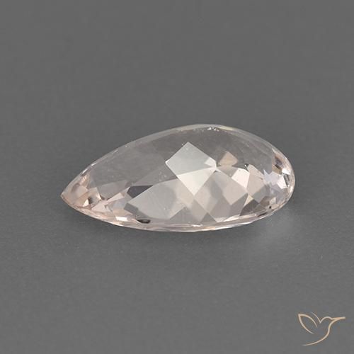 Morganita Rosa salmão Natural 1.42ct, Formato de pêra, VVS-VS