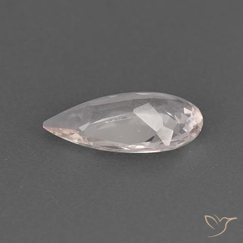 Morganita Rosa Médio Claro Natural 1.12ct, Formato de pêra, VVS-VS