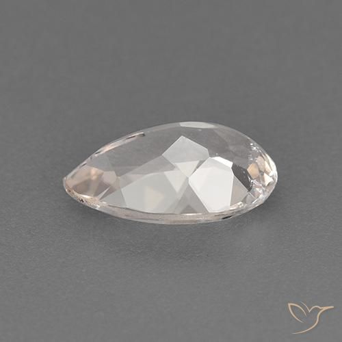 Morganita Rosa bem claro Natural 0.90ct, Formato de pêra, VS