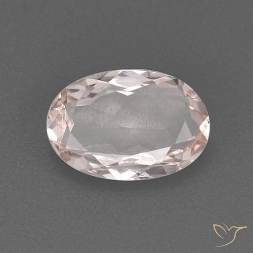 0.77ct Natural Rosa Flamingo Morganita, oval, VVS-VS