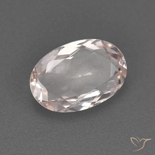 Morganita Rosa Flamingo Natural 0.77ct, oval, VVS-VS