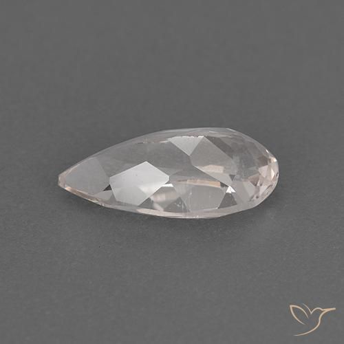 Morganita Rosa bem claro Natural 0.89ct, Formato de pêra, VVS-VS