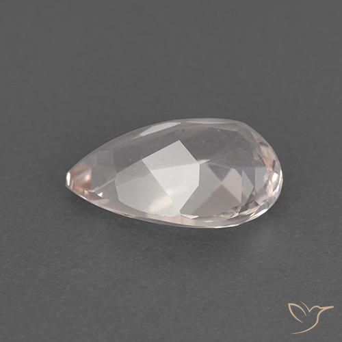 Morganita Rosa Flamingo Natural 0.98ct, Formato de pêra, VVS-VS