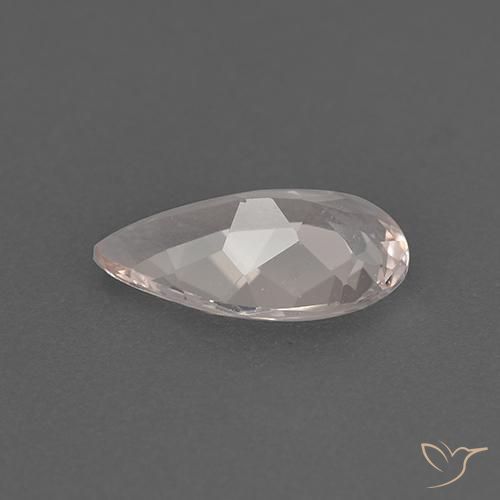 Morganita Rosa bem claro Natural 0.94ct, Formato de pêra, VVS-VS