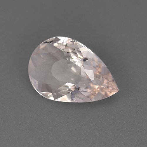 Morganita rosa natural 0,61ct, formato de pêra, VVS-VS