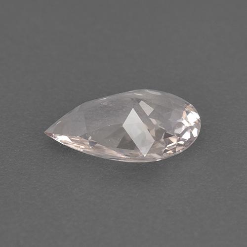Morganita rosa natural 0,61ct, formato de pêra, VVS-VS