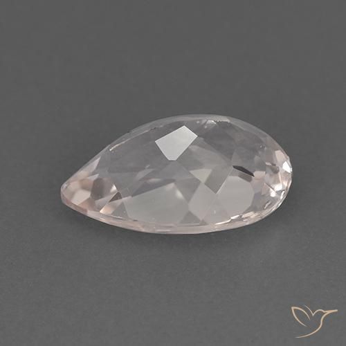 Morganita Rosa bem claro Natural 1.65ct, Formato de pêra, VVS-VS