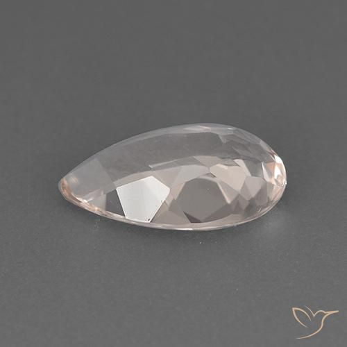 Morganita rosa médio Natural 1.54ct, Formato de pêra, VVS-VS
