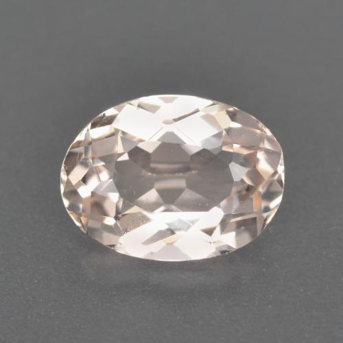 Morganita rosa natural 1,00ct, corte oval, VVS-VS