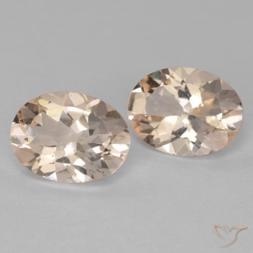 Pedras preciosas de Morganita rosa médio natural de 2.14 ct, oval, VS
