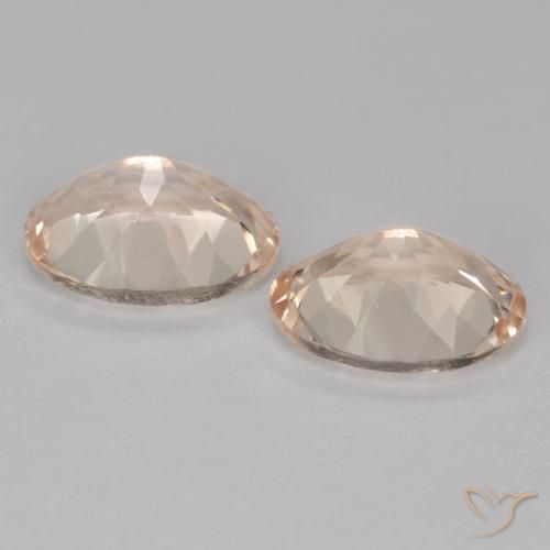 Pedras preciosas de Morganita rosa médio natural de 2.14 ct, oval, VS
