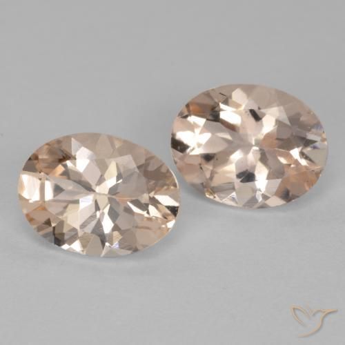 Pedras preciosas de Morganita Rosa salmão natural de 2.20 ct, oval, VS