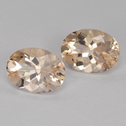 Pedras preciosas de morganita rosa natural de 2,33 ct, corte oval, VVS-VS