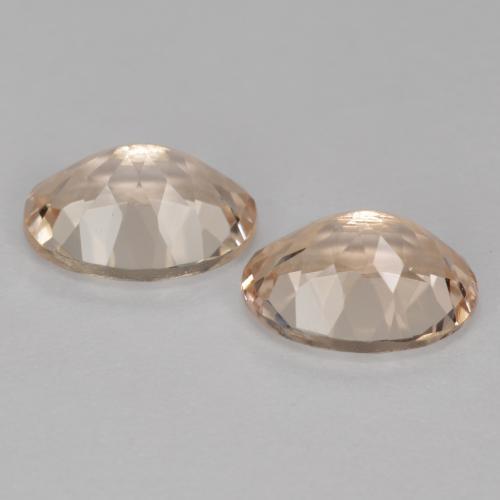 Pedras preciosas de morganita rosa natural de 2,33 ct, corte oval, VVS-VS