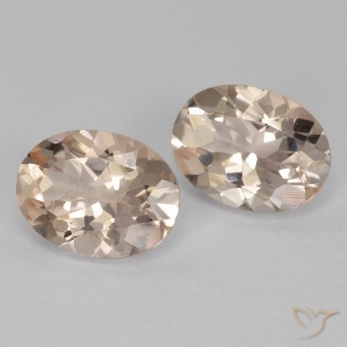 Pedras preciosas de Morganita rosa médio natural de 2.19 ct, oval, VVS-VS