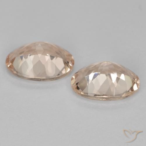 Pedras preciosas de Morganita rosa médio natural de 2.19 ct, oval, VVS-VS