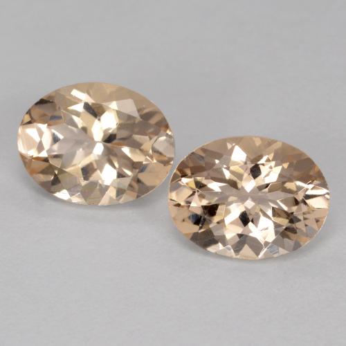 Pedras preciosas de Morganita Dourado claro natural de 2.17 ct, Corte Oval, VVS-VS