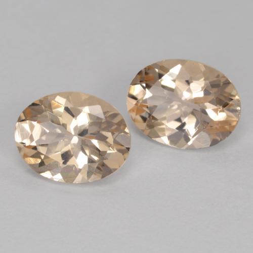 Pedras preciosas de Morganita Dourado claro natural de 2.17 ct, Corte Oval, VVS-VS
