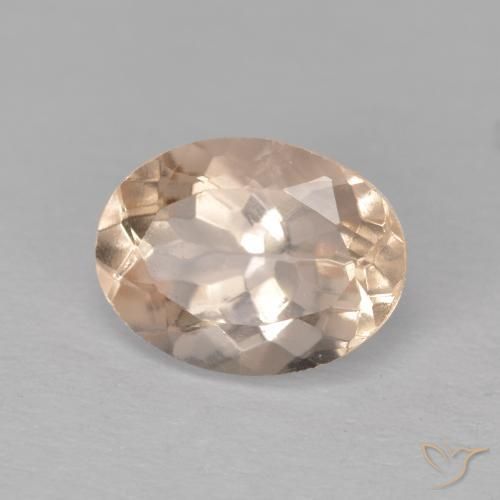 Morganita Rosa salmão Natural 1.24ct, oval, VVS-VS