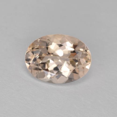 Morganita rosa natural 1,12ct, corte oval, VS