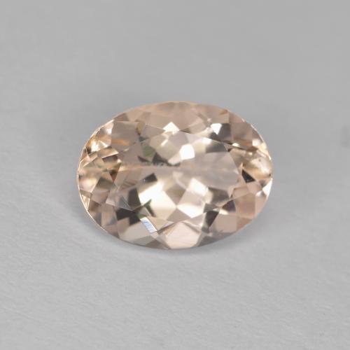 Morganita rosa natural 1,12ct, corte oval, VS