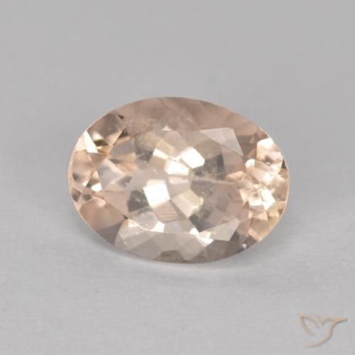 Morganita rosa natural 1,21ct, corte oval, VS