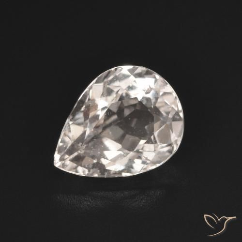 1.17ct Natural Luz rosa Morganita, Formato de pêra, VS
