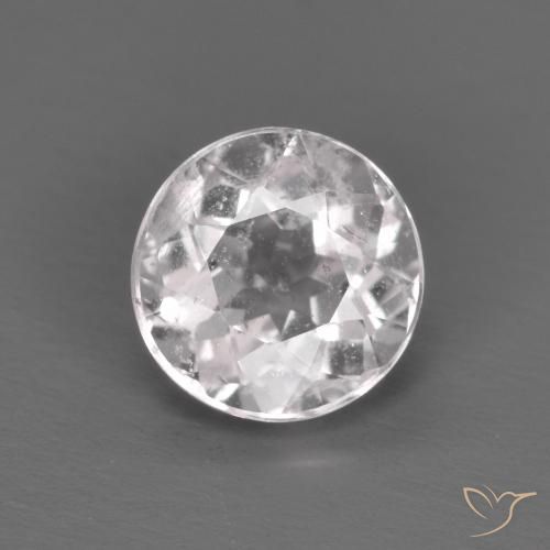 0.71ct Natural Luz rosa Morganita, Redondo, VS