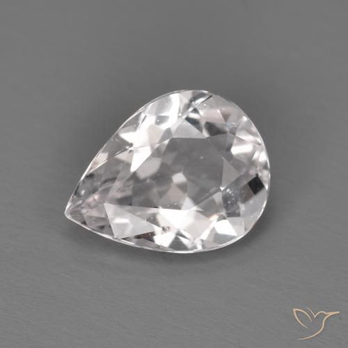 1.09ct Natural Luz rosa Morganita, Formato de pêra, VS