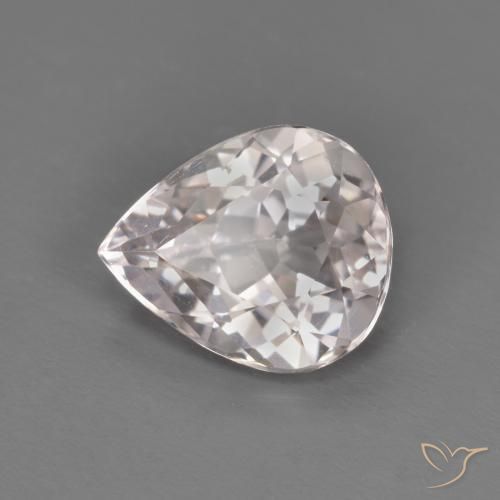 Morganita Luz rosa Natural 1.24ct, Formato de pêra, VVS