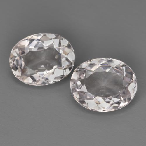 Pedras preciosas de morganita rosa natural de 3,64 ct, corte oval, VVS-VS