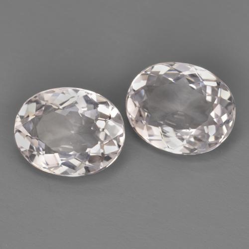 Pedras preciosas de morganita rosa natural de 3,64 ct, corte oval, VVS-VS