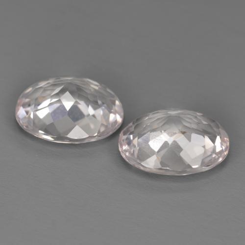 Pedras preciosas de morganita rosa natural de 3,64 ct, corte oval, VVS-VS