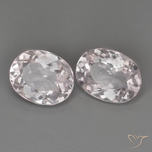 Pedras preciosas de Morganita Luz rosa natural de 3.28 ct, oval, VS